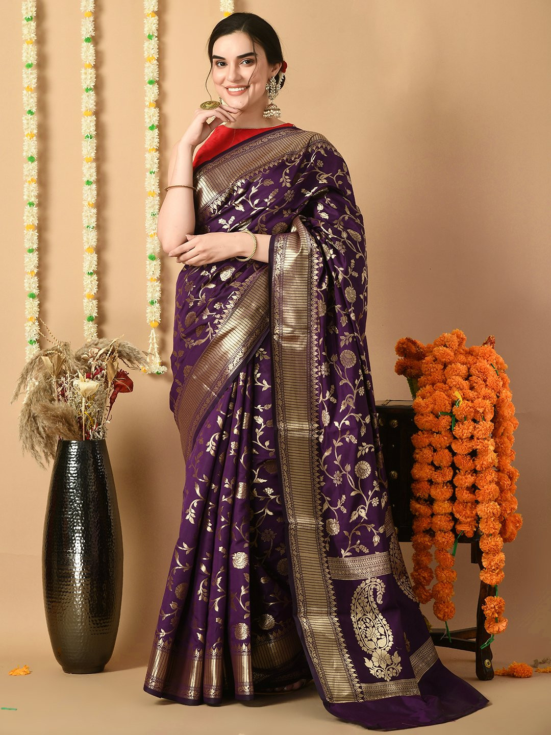 Floral Jaal Saree