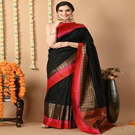 Black Banarasi Saree